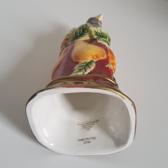 Vintage Fitz and Floyd Ceramic Patridge Bell - Picture 7 of 7